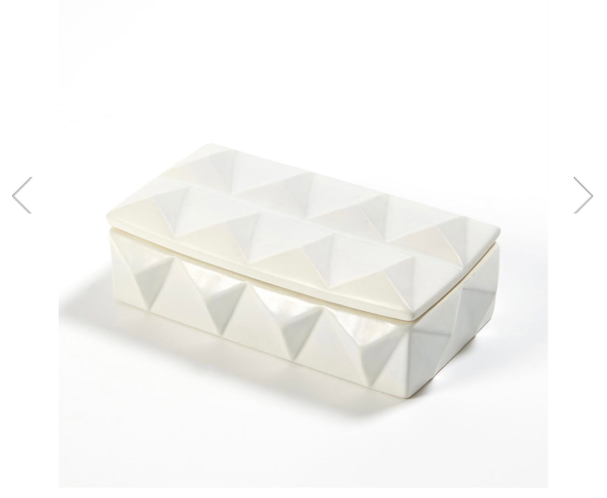 Braque Box in Matte White