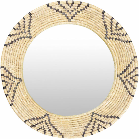 Ipilan Moonj Grass Starburst Round Mirror