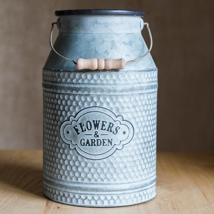 Iron Flower Garden Barrel