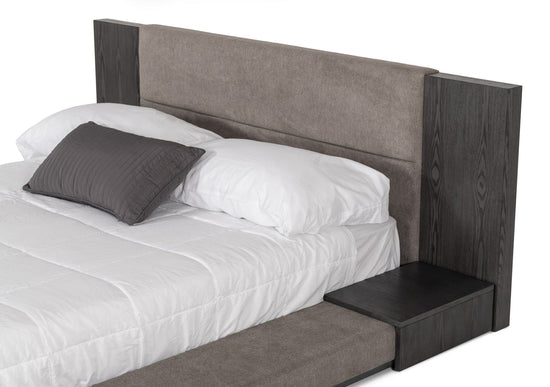 Queen Nova Domus Jagger Modern Grey Bed