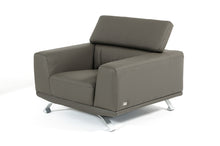 Load image into Gallery viewer, Divani Casa Brustle - Modern Dark Grey Eco-Leather Chair
