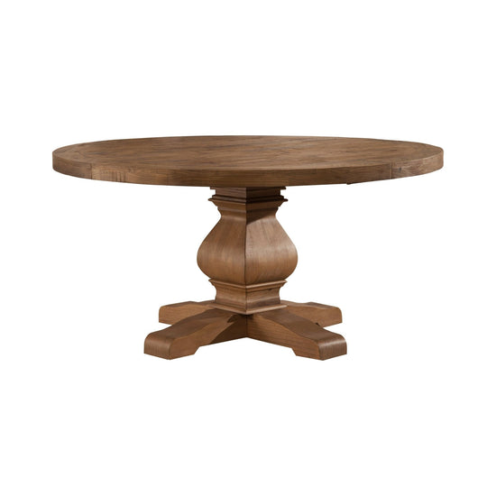 Kensington Round Dining Table, Reclaimed Natural