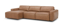 Load image into Gallery viewer, Modrest Cambria - Modern LAF Cognac Leather Sectional Sofa
