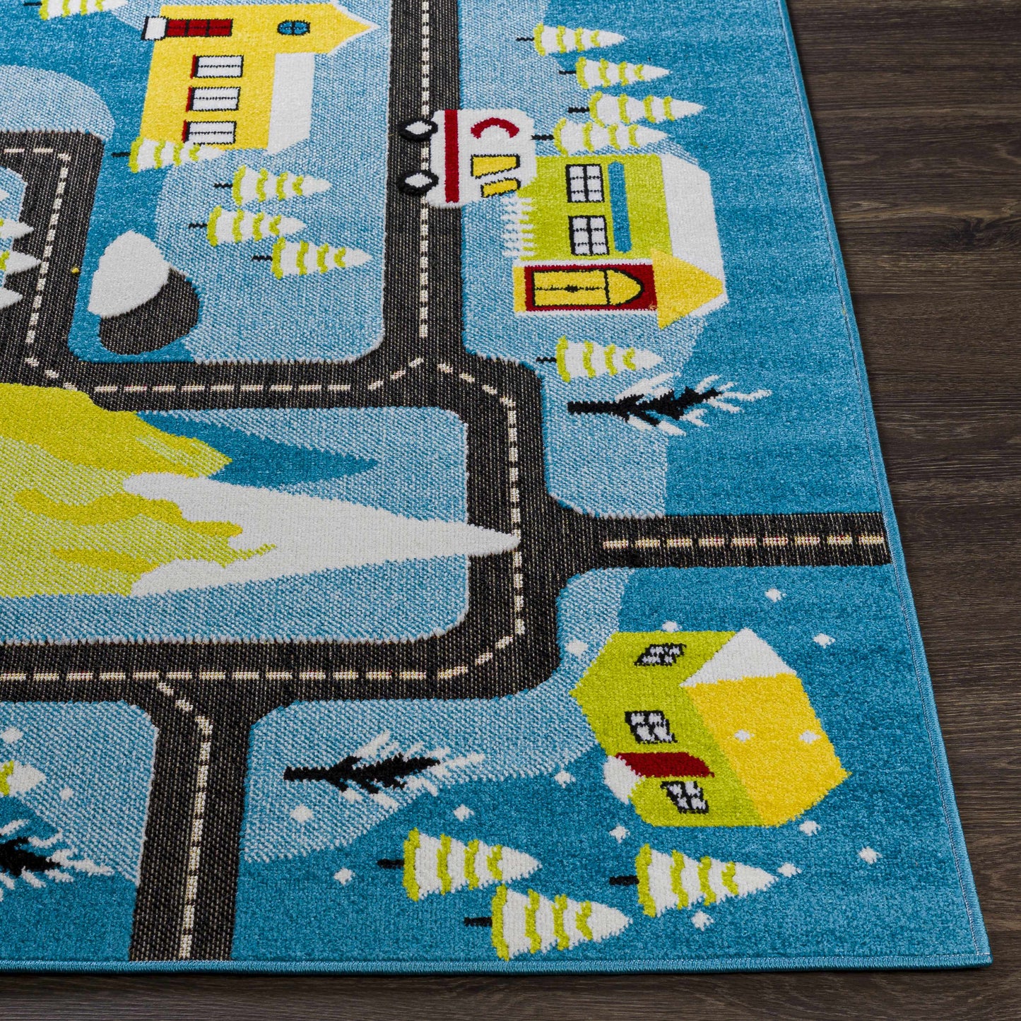 Kids Playroom Area Rug, Road