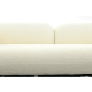 Modrest - Khan Modern 4-Seater Off White Fabric Sofa