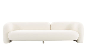 Modrest - Khan Modern 4-Seater Off White Fabric Sofa
