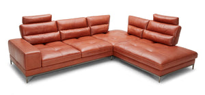 Divani Casa Kudos - Modern Cognac RAF Chaise Sectional Sofa
