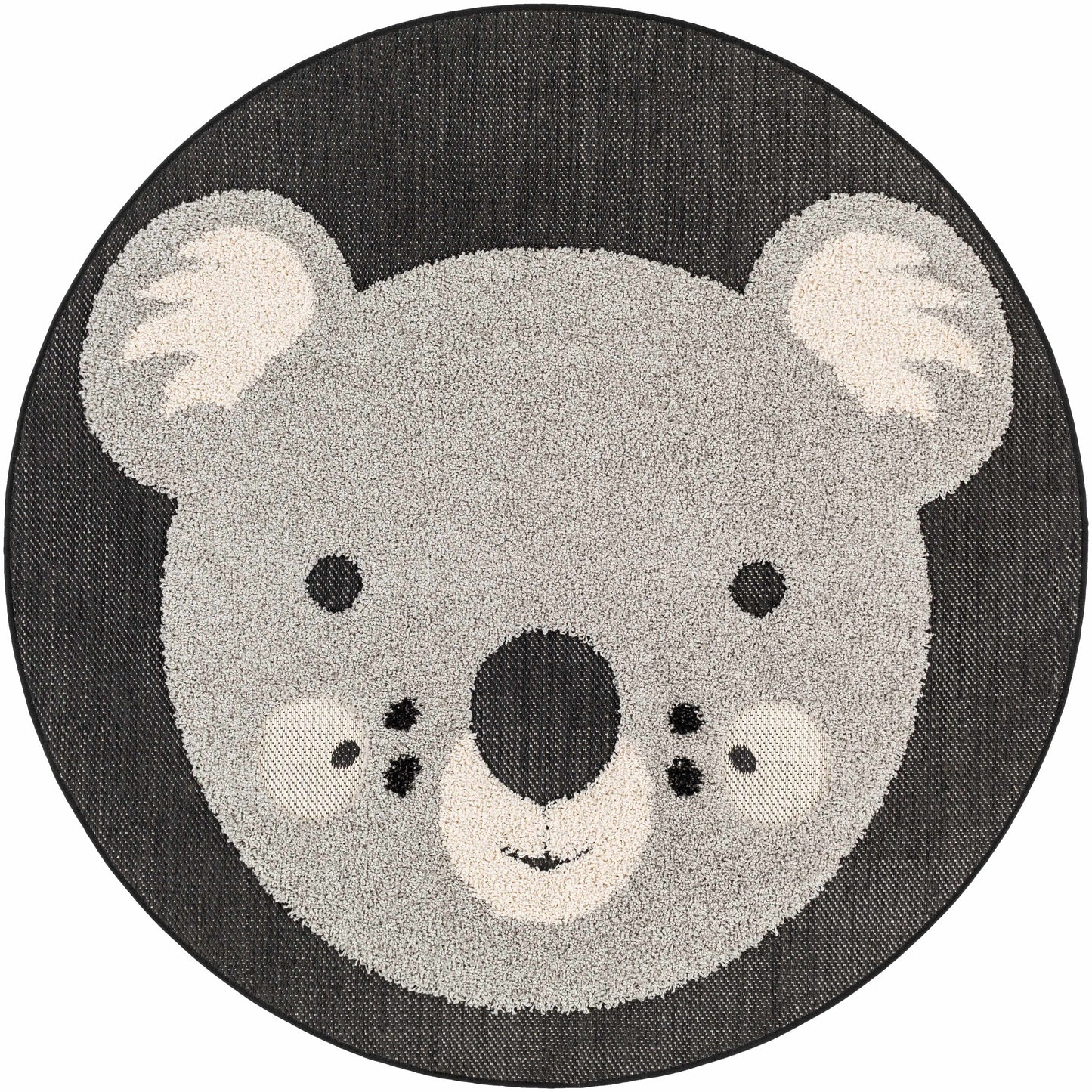 Kids Koala Animal Print Nursery Area Rug