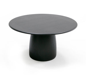 Modrest -  Lander Modern Mid Century Black Oak Round Dining Table