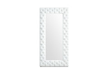 Load image into Gallery viewer, Modrest Legend - Modern White Bonded Leather Floor Mirror
