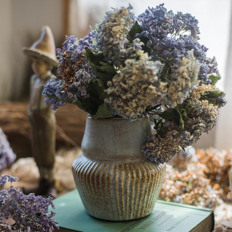 Light Blue Underglazed Ceramic Vase