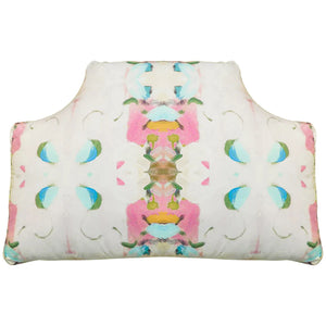 Laura Park Headboard Pillow - Monet's Garden in Pink