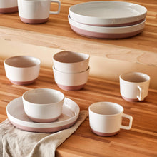 Load image into Gallery viewer, Porcelain Coffee Mug, Set of 4, Himalayan Salt Pink
