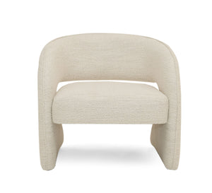Modrest Luby - Modern Cream Fabric  Accent Chair