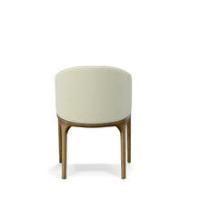 Load image into Gallery viewer, Modrest Lunde Cream Fabric and Walnut Arm Dining Chair

