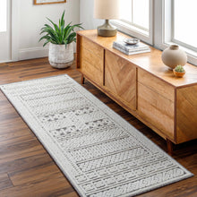 Load image into Gallery viewer, Bahar Cream &amp; Gray Washable Area Rug
