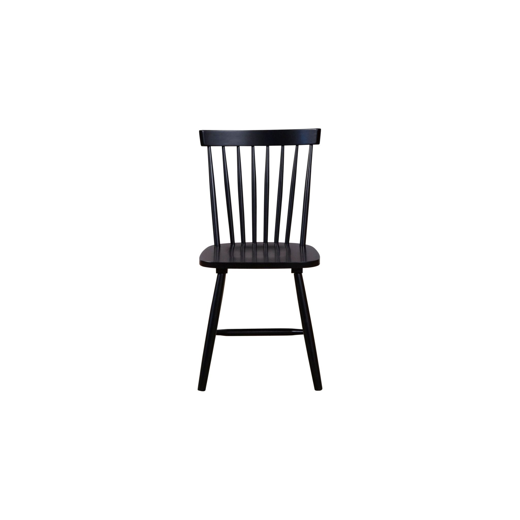 Lyra Set of 2 Windsor Chairs, Black