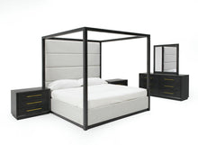 Load image into Gallery viewer, Modrest Manhattan- Contemporary Canopy Grey Bedroom Set-queen
