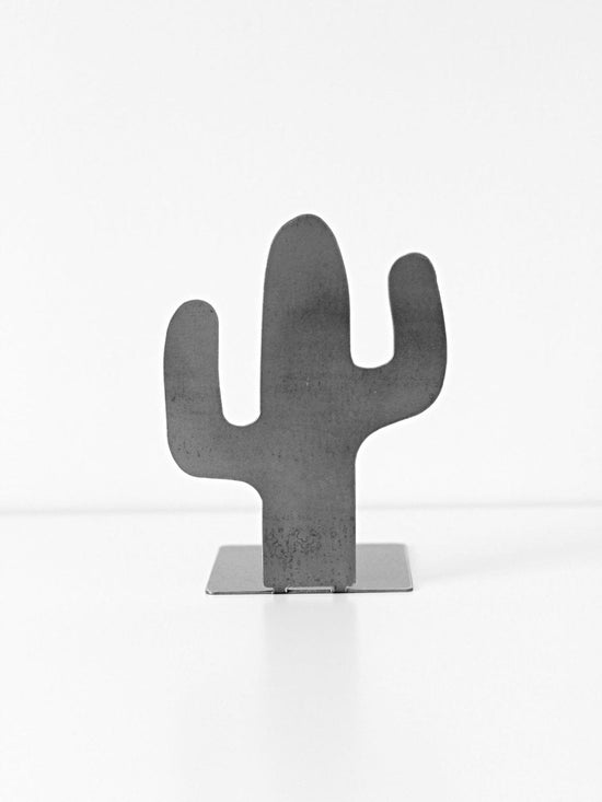 Metal Cactus Bookend