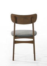 Load image into Gallery viewer, Modrest Castillo - Modern Walnut and Grey Side Dining Chair (Set of 2)
