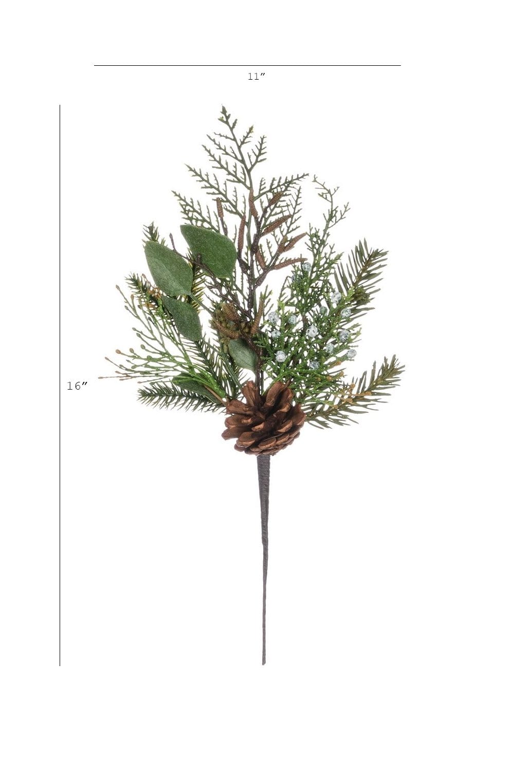 Mixed Pine Greenery Stem, 16"