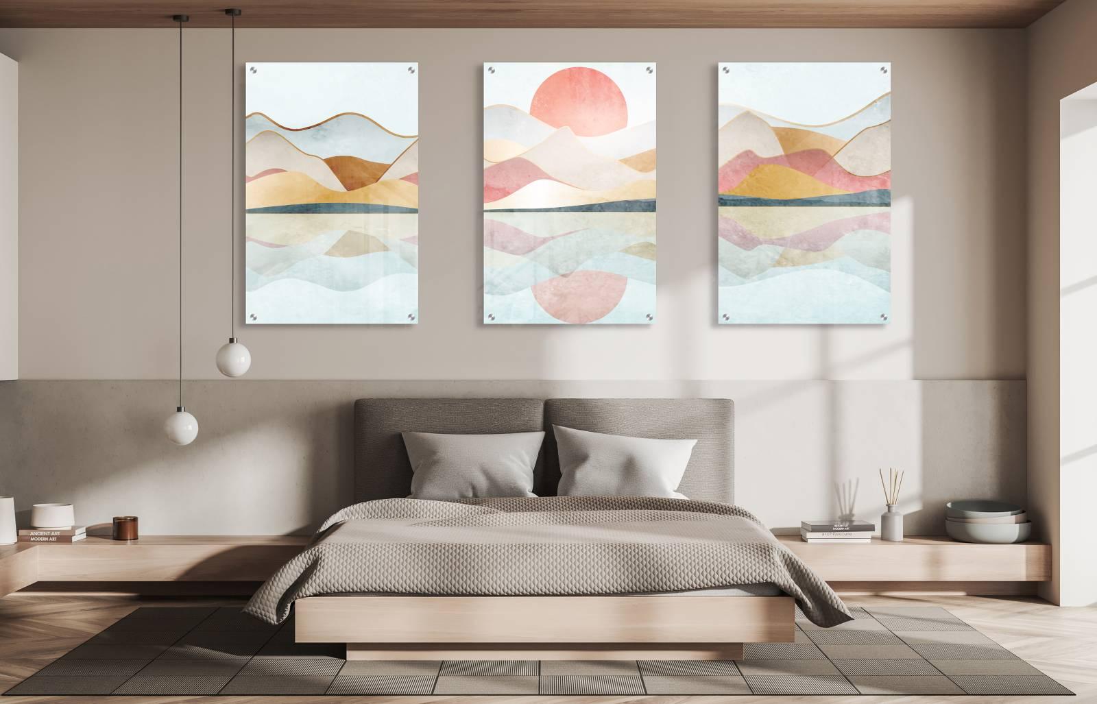 Nature Design Set of 3 Prints Modern Wall Art Modern Artwork