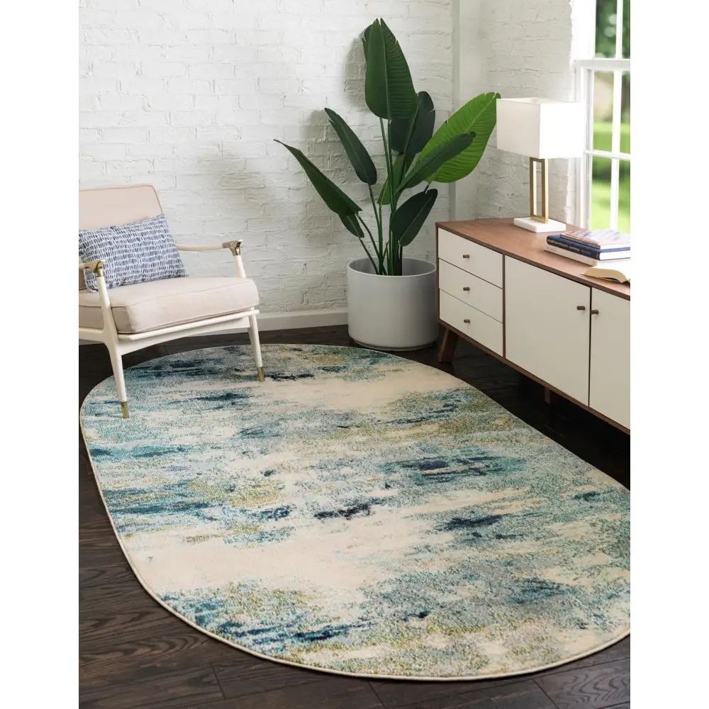 Modern designed avalon chromatic rug