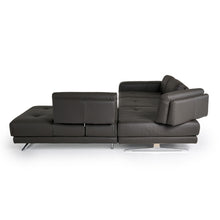 Load image into Gallery viewer, Coronelli Collezioni Mood - Italian Grey Leather Right Facing Sectional Sofa

