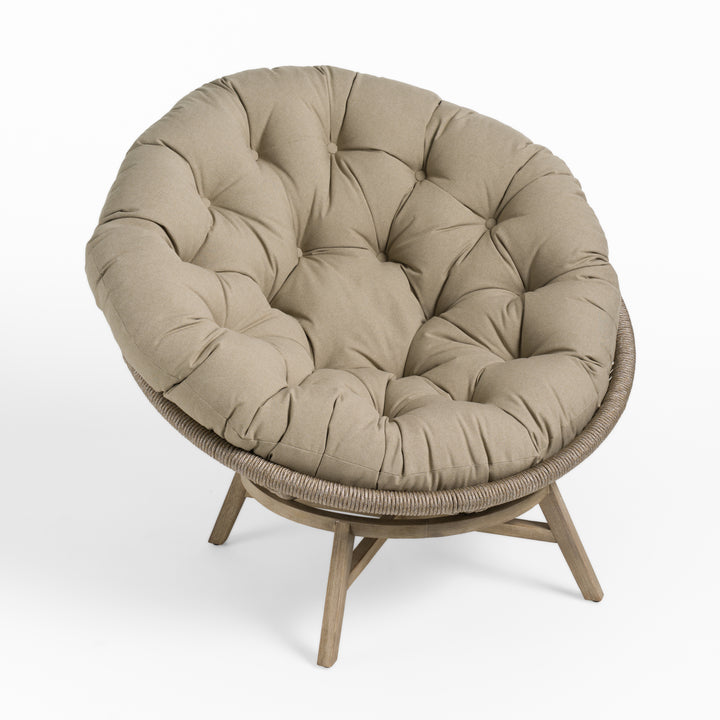 Renava Moon - Outdoor Beige Lounge Chair