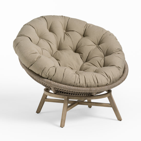 Renava Moon - Outdoor Beige Lounge Chair