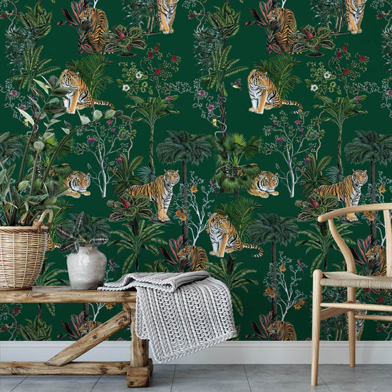 Tiger Tropics in Green