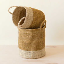 Load image into Gallery viewer, Mustard Baskets with Handles, Set of 2
