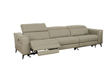 Load image into Gallery viewer, Divani Casa Nella - Modern Light Grey Leather Sofa w/ Electric Recliners
