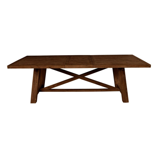 Newberry Rectangular Dining Table, Medium Brown