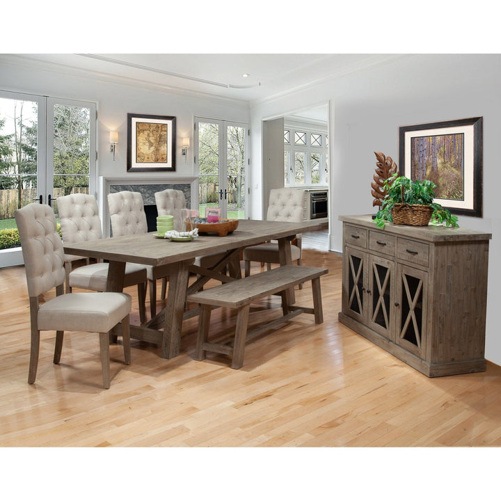 Newberry Rectangular Dining Table, Weathered Natural