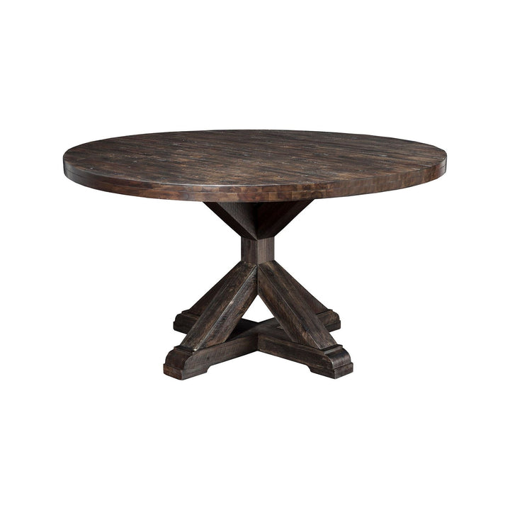 Newberry Round Dining Table, Salvaged Grey
