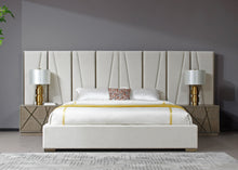 Load image into Gallery viewer, Modrest Nixa - Modern Beige Velvet + Brushed Bronze + Birch Bedroom Set-eastern
