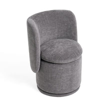 Load image into Gallery viewer, Divani Casa Norris - Modern Dark Grey Fabric Swivel Dining Chair
