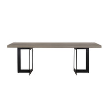 Load image into Gallery viewer, Modrest Sharon Modern Concrete &amp; Black Metal Dining Table
