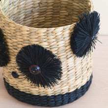 Load image into Gallery viewer, Panda Seagrass Basket Planter
