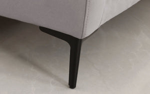 Divani Casa Paraiso - Modern Grey Fabric Right Facing Sectional Sofa