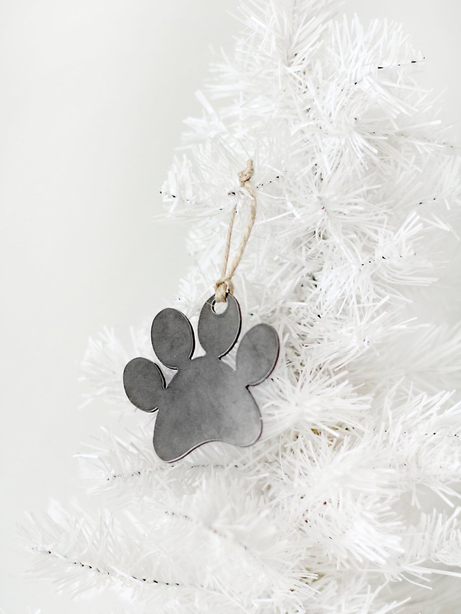 Paw Print Christmas Ornament