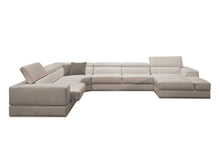 Load image into Gallery viewer, Divani Casa Pella - Modern Grey Italian Leather U Shaped Sectional Sofa
