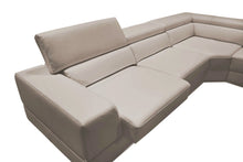 Load image into Gallery viewer, Divani Casa Pella - Modern Grey Italian Leather U Shaped Sectional Sofa
