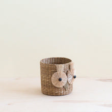 Load image into Gallery viewer, Owl Seagrass Basket Planter
