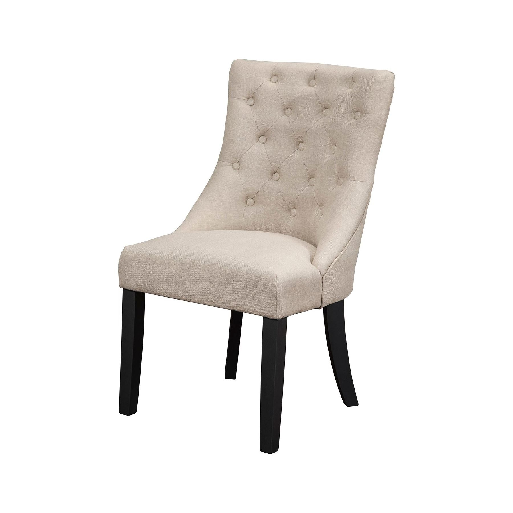 Prairie Upholstered Side Chairs, Cream Linen