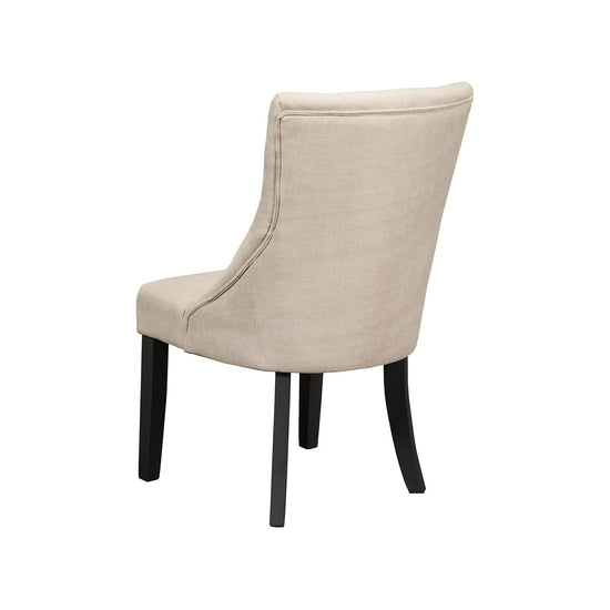 Prairie Upholstered Side Chairs, Cream Linen