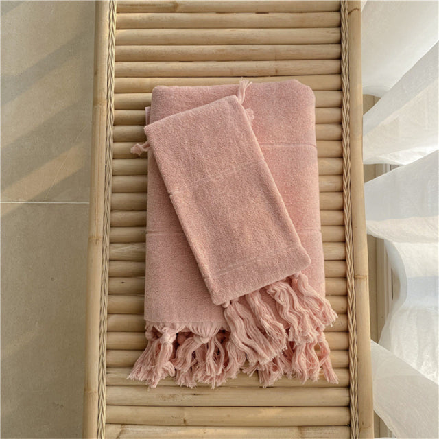 Hand Knotted Tassel Towel