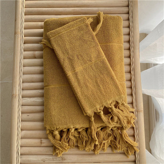 Hand Knotted Tassel Towel