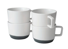 Load image into Gallery viewer, Porcelain Coffee Mug, Set of 4, Basalt Blue
